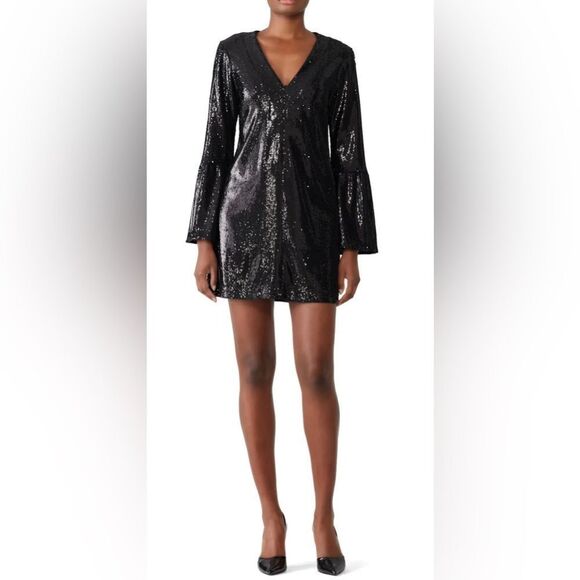 Nanette Lepore Sequin Sestina Dress Size 12 - Picture 1 of 8